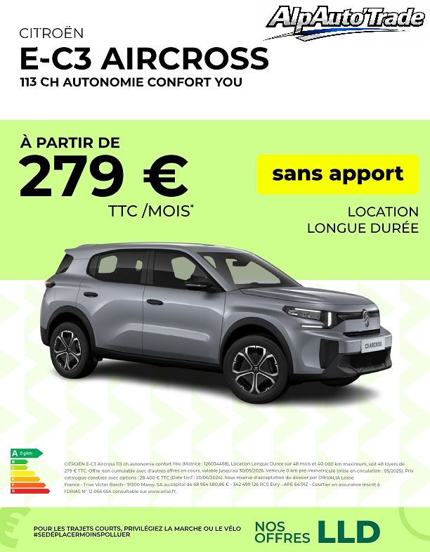 CITROEN E-C3 AIRCROSS 113CH AUTONOMIE CONFOT YOU 2025